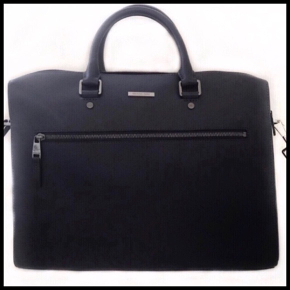 Michael Kors Other - Michael Kors blue leather Addison laptop bag